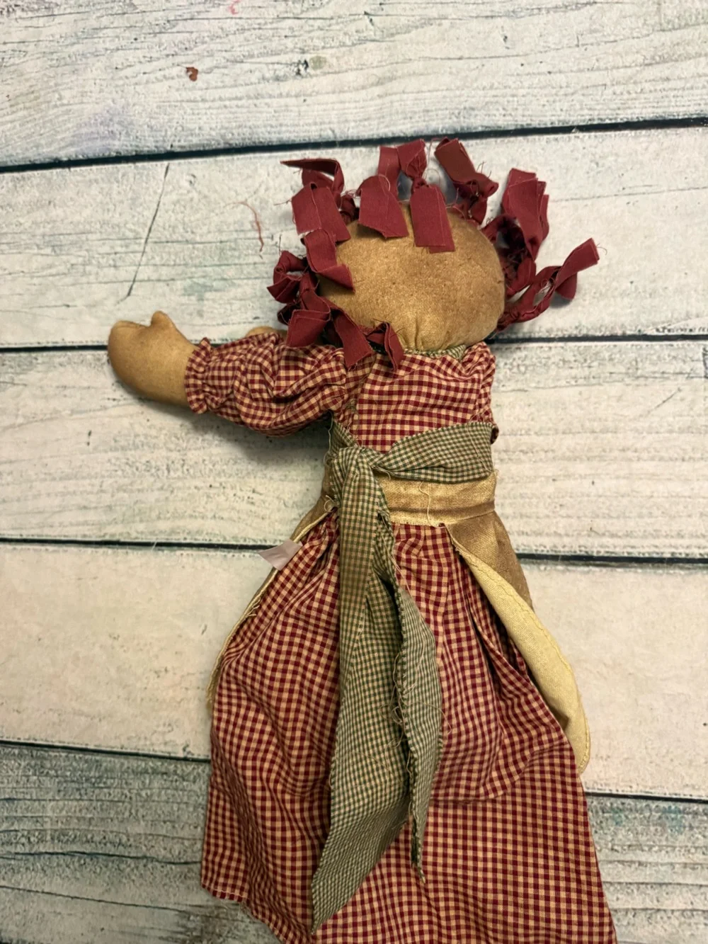 Primitive Raggedy Ann soft plush doll. Home decor/ Collector collection - Picture 6 of 9